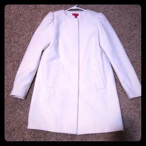 ELLE Elegant White Winter Coat